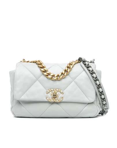 Pre-Loved by Azura Reborn - Pre-Loved chanel Leather Shoulder Bag with Chain Detail and Quilted Design