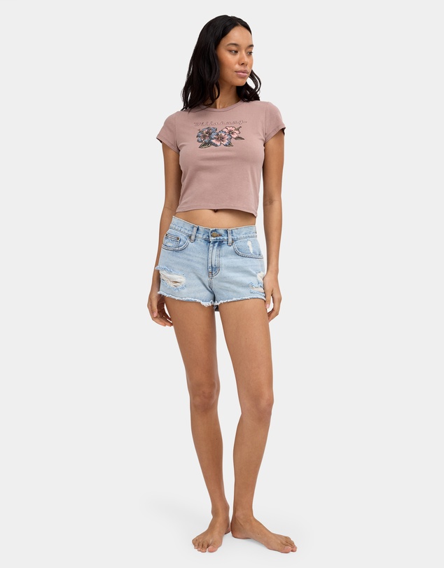 Billabong - Womens Racing Hearts Baby T-Shirt