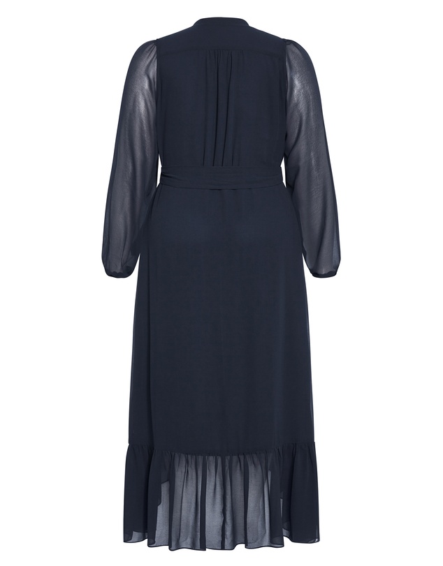 City Chic - Plus size Rylie Wrap Maxi Dress - navy