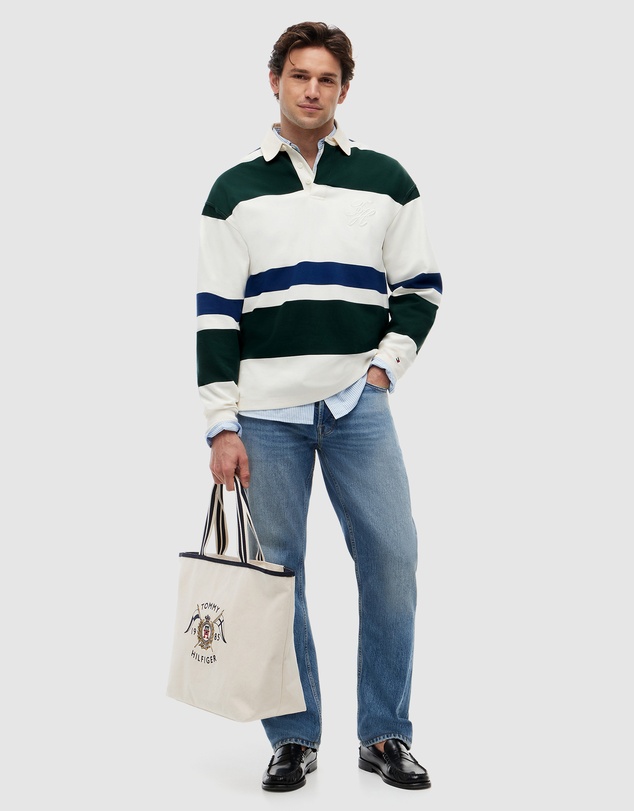 Tommy Hilfiger - Stripe Relaxed Rugby Shirt