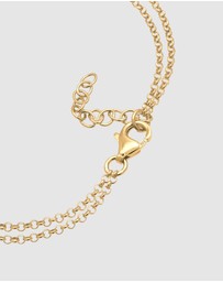 Elli Jewelry - Bracelet Heart Infinity 925 Sterling Silver Gold-Plated