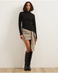 Atmos&Here - Annika Check Mini Skirt