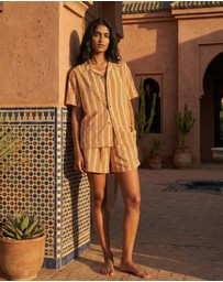 THE TALES - The Tales Retro Daisy Crepe Camp Shirt
