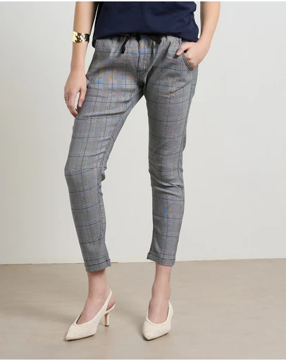 DRICOPER DENIM - Active Cobalt Blue Check Jeans