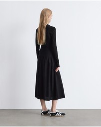 & Other Stories - Knitted Mock-Neck Midi Dress