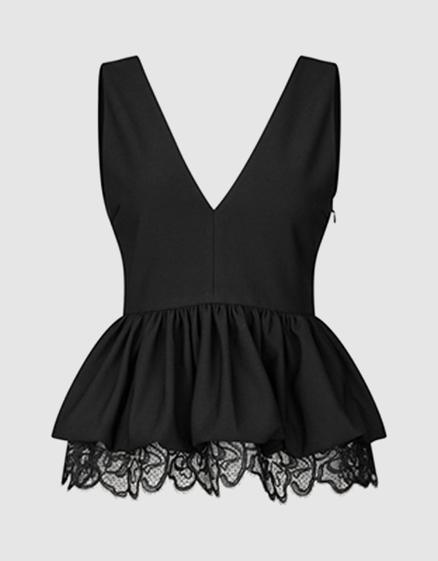 ROTATE - V Neck Peplum Top