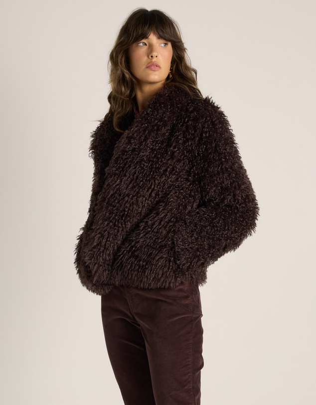 Fate + Becker - Wynn Cropped Fur Jacket