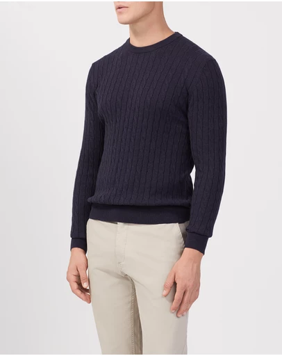 Van Heusen - Cotton Cable Knit Sweater