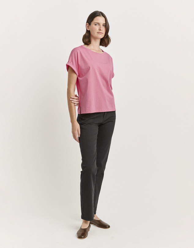Toorallie - Roll Sleeve Organic Cotton Tee