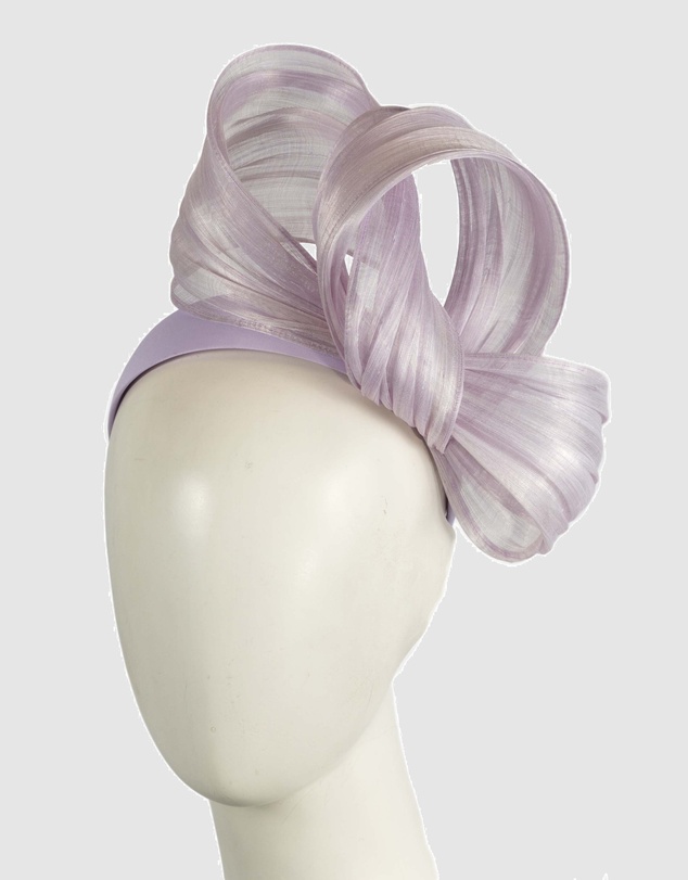Fillies Collection - Bespoke Light Lilac Bow Racing Fascinator