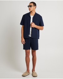 Arvust - Seersucker Shorts Sleeve Resort Shirt