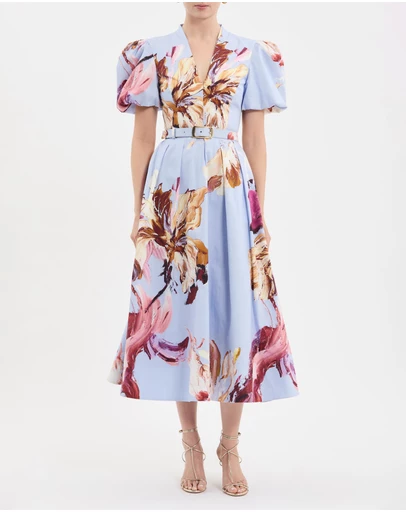Rebecca Vallance - Fleur De Lis SS Midi Dress