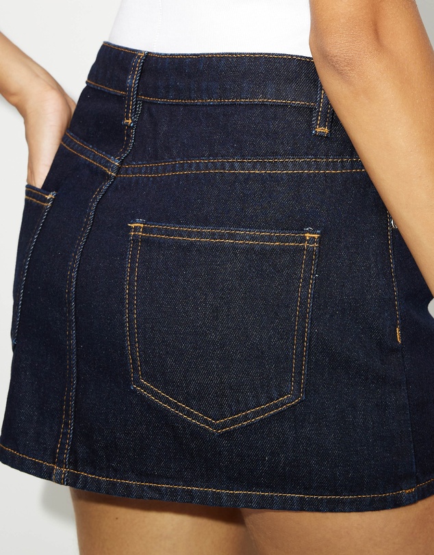 Dazie - Sleek Style Denim Micro Mini