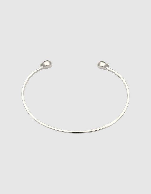 Elli Jewelry - Crystal Open Bangle in 925 Silver