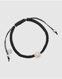 Najo - Coco Lagoon 10mm Pearl Bracelet - Black