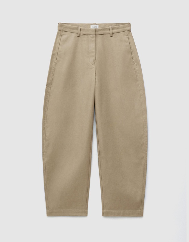 & Other Stories - Cotton Twill Barrel Leg Trousers