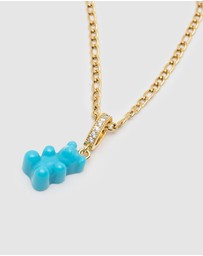 Nialaya Jewellery - Men's Turquoise Gummy Bear Necklace