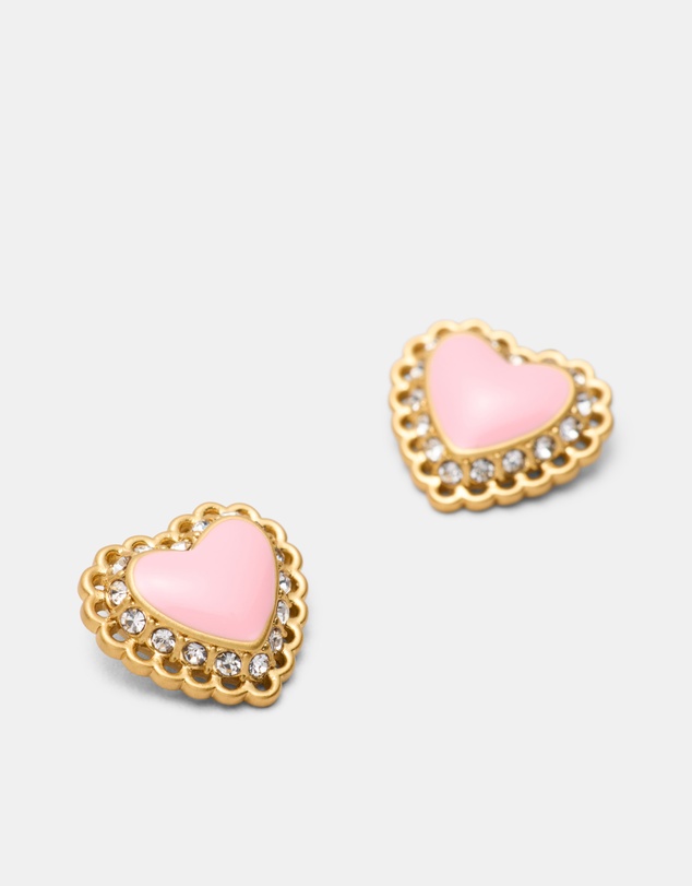 MIMCO - Lace Heart Stud Earrings