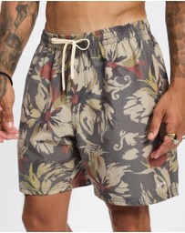 Rhythm - Tropical Camo Beach Shorts
