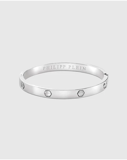 Philipp Plein - PLEIN CUFF Silver-Tone Bracelet