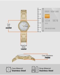 Skagen - Freja Lille Gold Tone Analogue Watch