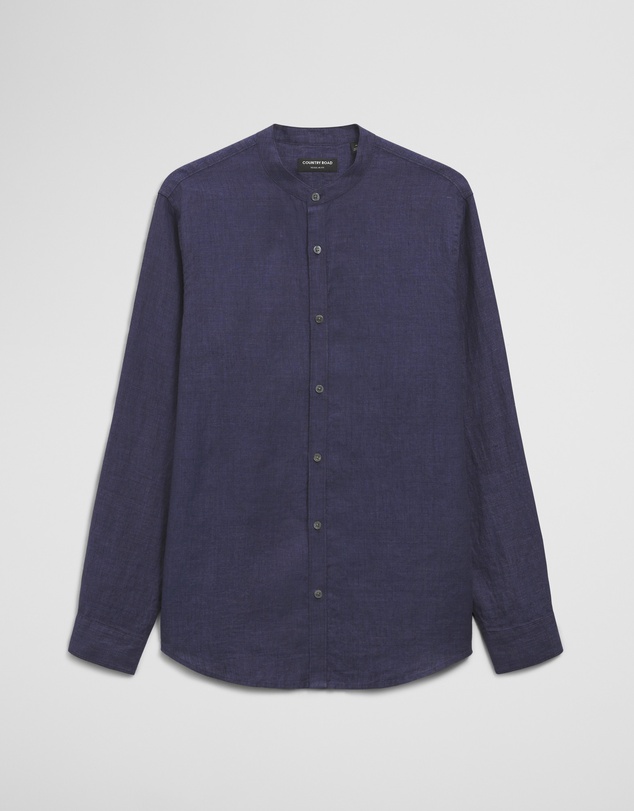 Country Road - Regular Fit Delave Linen Standard Collar Shirt