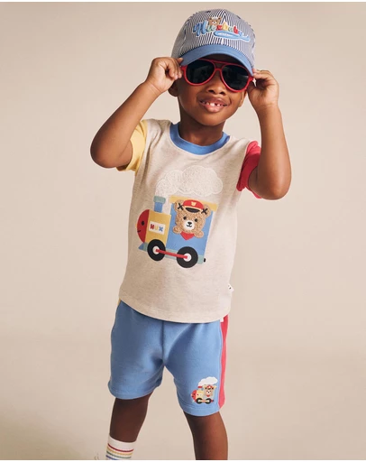 Huxbaby - Choo Choo Shorts - Babies-Kids