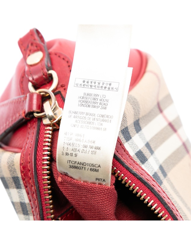Pre-Loved by Azura Reborn - Pre-Loved Mini Haymarket Check Coated Canvas Blaze Crossbody