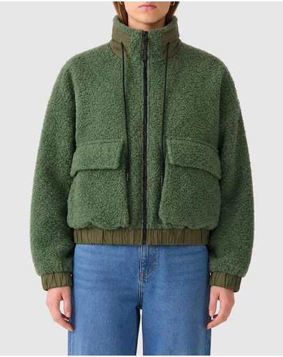 Bassike - Woollen Zip Front Jacket