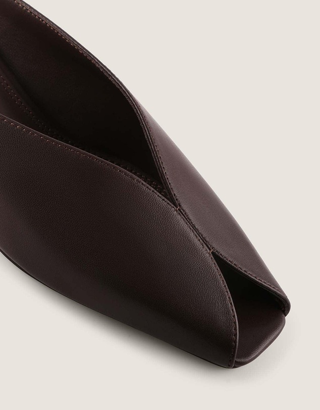 Shelly Shen - Cosmo Low Heels Brown Leather