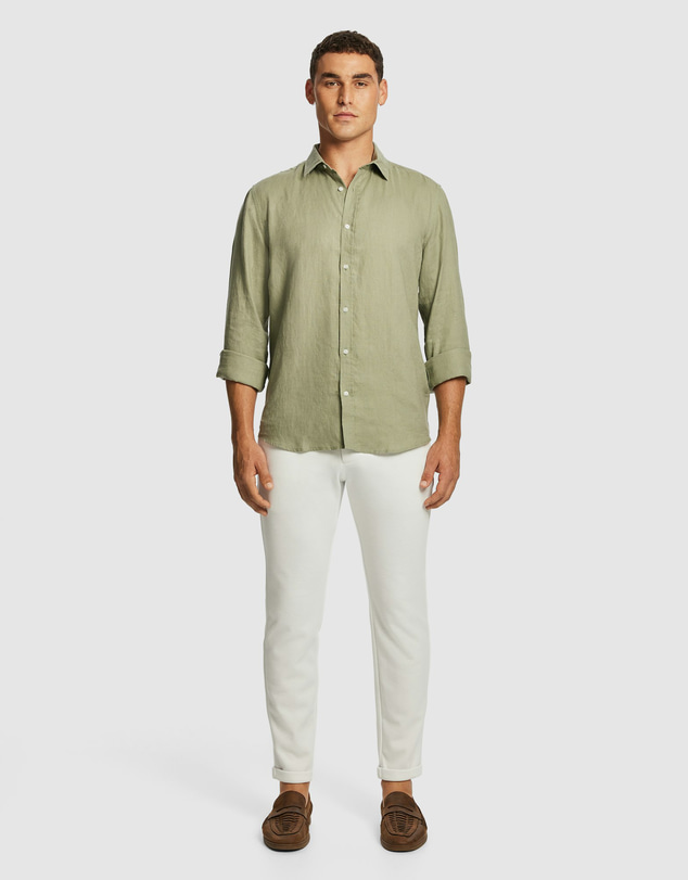 yd. - West Hampton Pure Linen Shirt