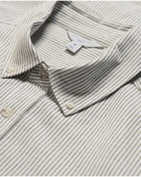 Seasalt - Seasalt Cornwall Green Men's Jenken Striped Shirt