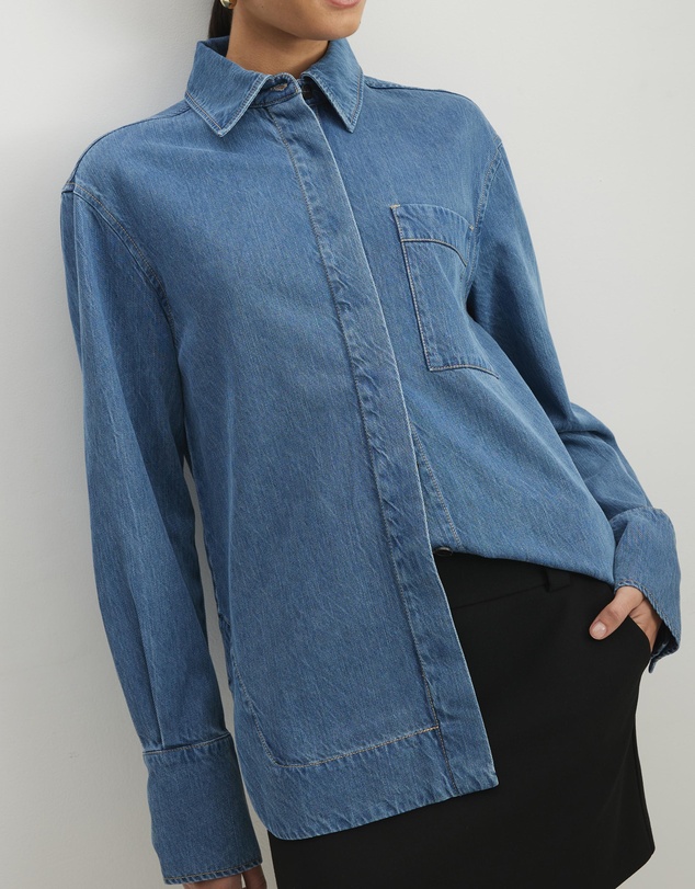 AERE - Vani Denim Twill Shirt