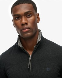 Superdry - Slim Fit Essentials Cotton Half Zip