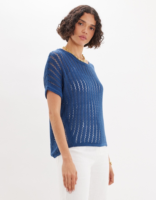 Amelius - Greta Short Sleeve Knit Top