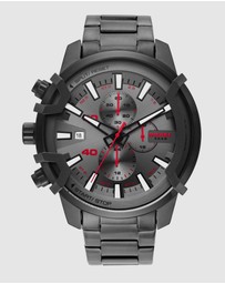 Diesel - Griffed Gun-Metal Chronograph Watch