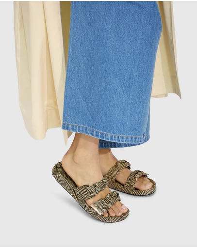 Belle & Bloom - Stay Raffia Slide