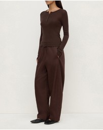 Assembly Label - Nora Merino Wool Henley Top