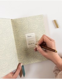 Bespoke Letterpress - Linen Bound Lined Journal - Dune Thicket