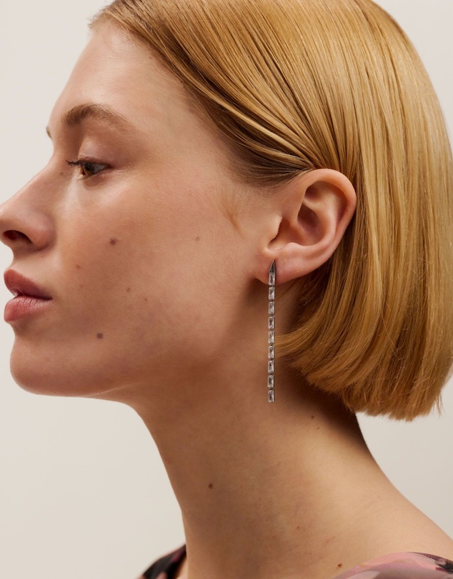 Ted Baker - Isalie Crystal Baguette Slinky Drop Earrings