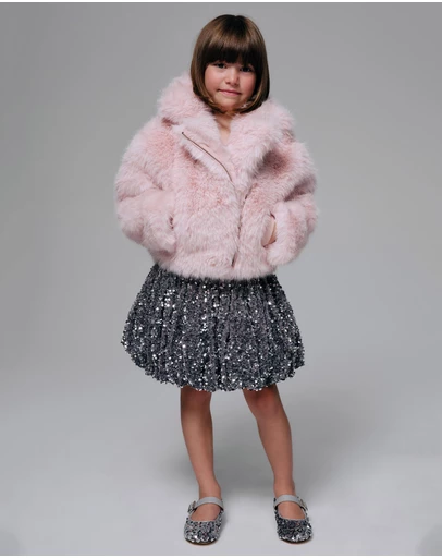 Bardot Junior - Jayden Faux Fur Jacket - Kids-Teens