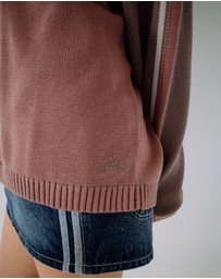 Rusty - White Lines Two Crew Neck Knit