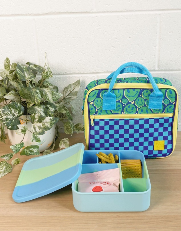 The Somewhere Co - Peppermint Large Square Silicone Bento Lunch Box