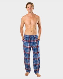 Mitch Dowd - Mens Boston Check Flannel Sleep Pants