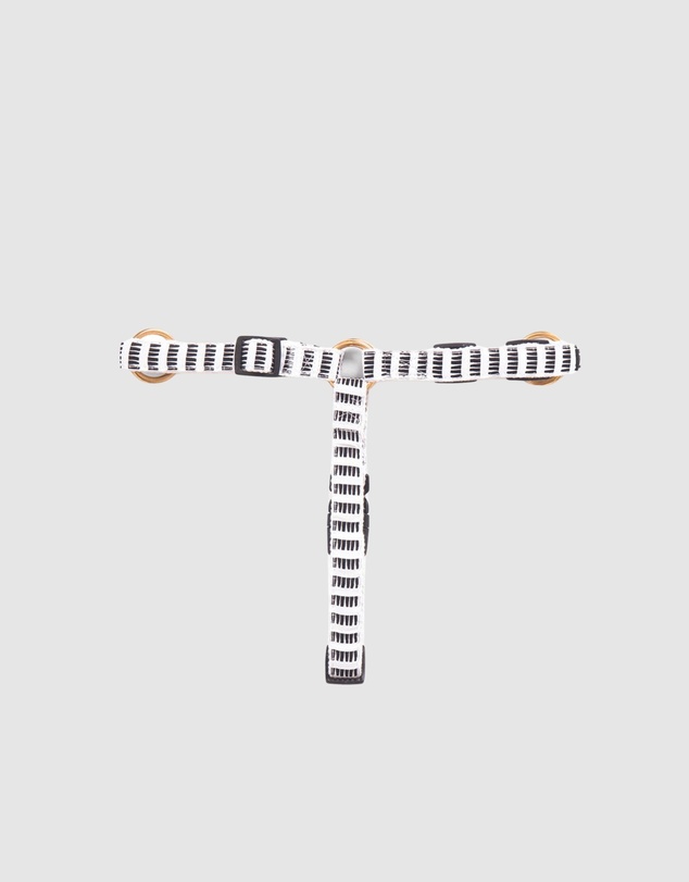 Mog & Bone - Hemp Dog Harness - Black Mosaic Print