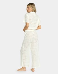 Billabong - Womens Eyelet Crush Cover Up Pants
