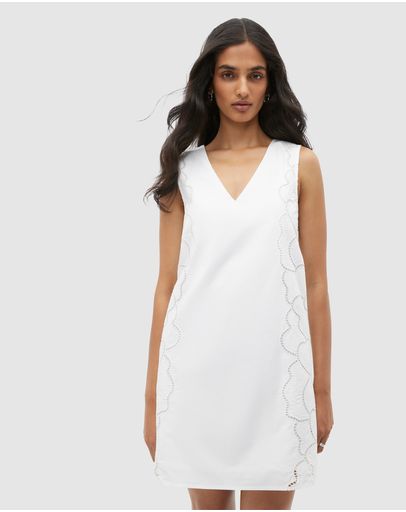 seed heritage white lace dress Beautiful in broderie. @biancabeaman and @gigihatzis wearing new Seed at  our summer event. Shop their looks with 25% off everything online and in  store now