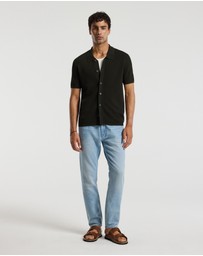 Calibre - Linear Rib Knit Shirt Dark Khaki