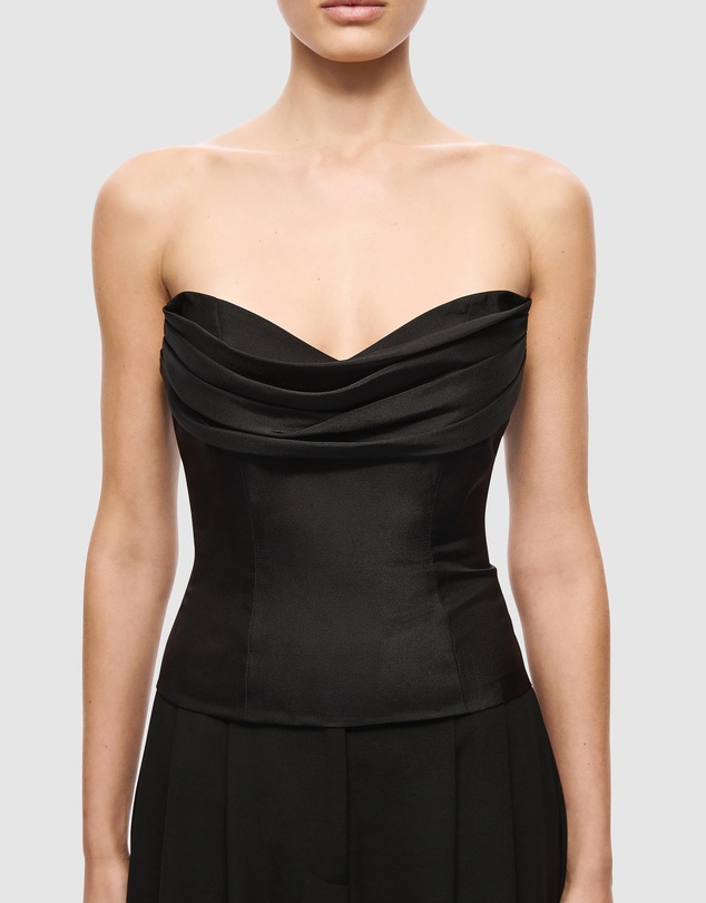MISHA - The Volta Silk Bustier Top