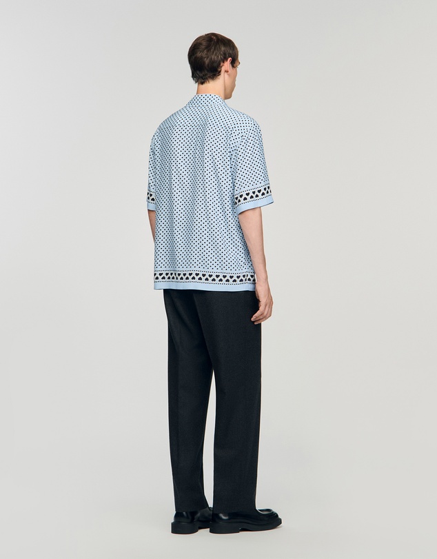 Sandro - All Over Coeur Mc Shirt